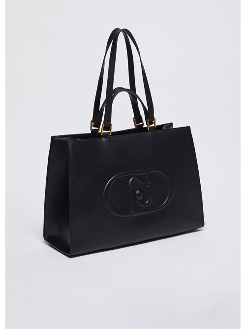 Shopping bag with monogram logo Liu Jo | AF4245E0332.22222